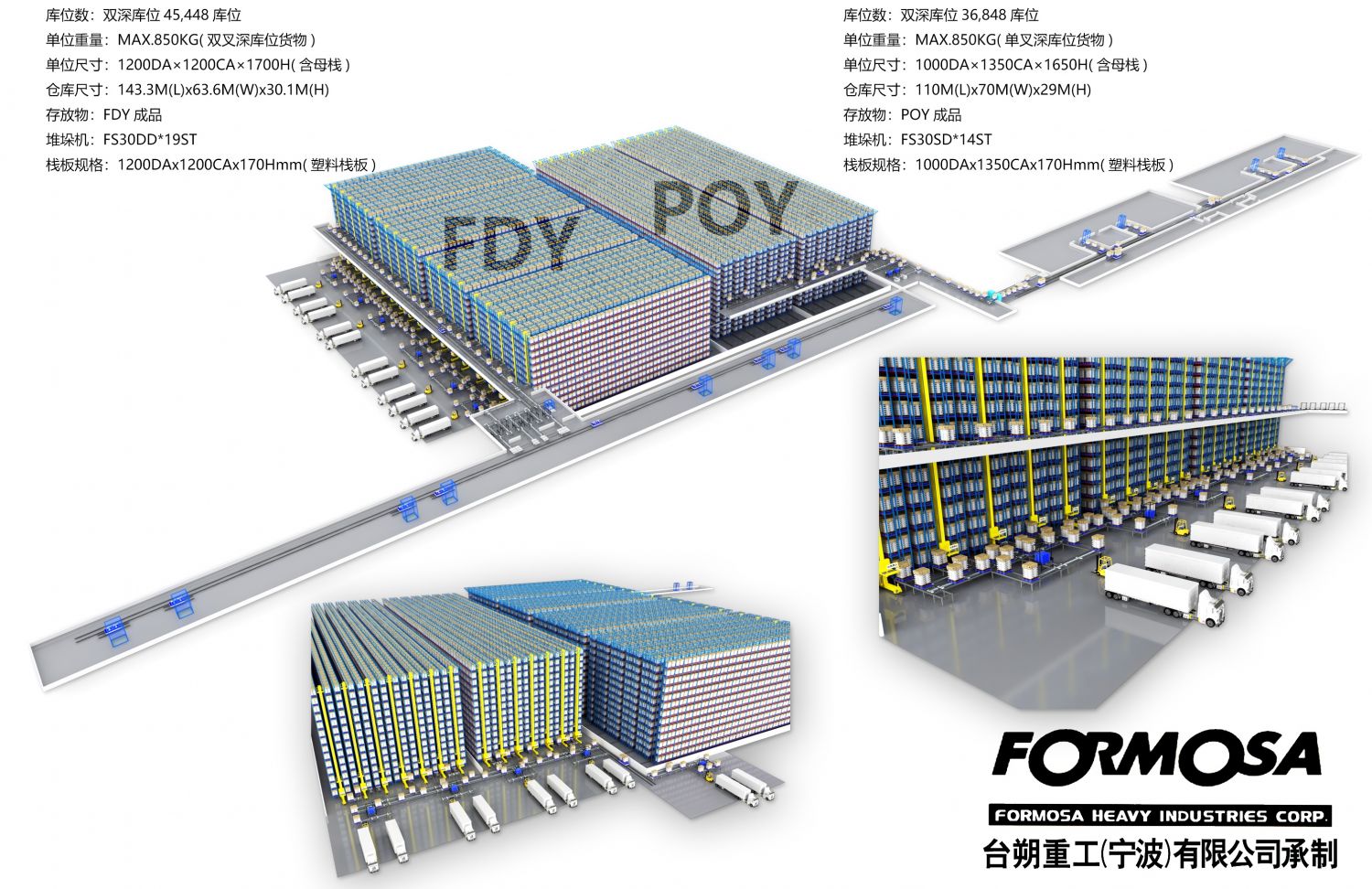 海寧FDY+POY自動倉儲系統