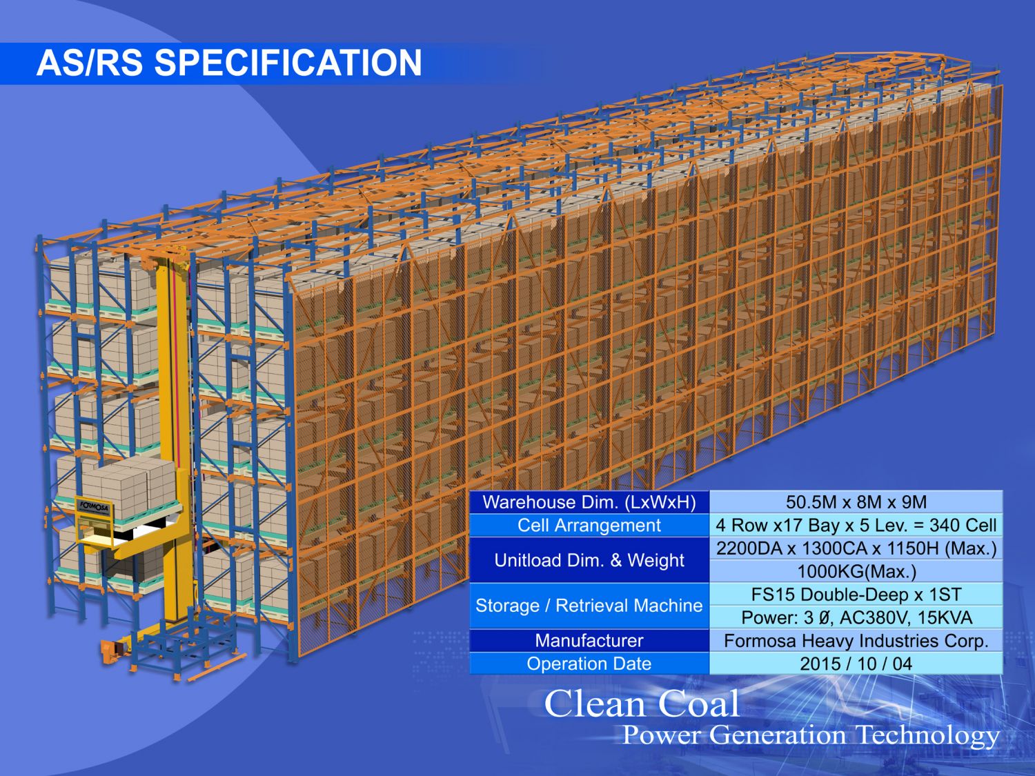 AS/RS SOECIFICATION
