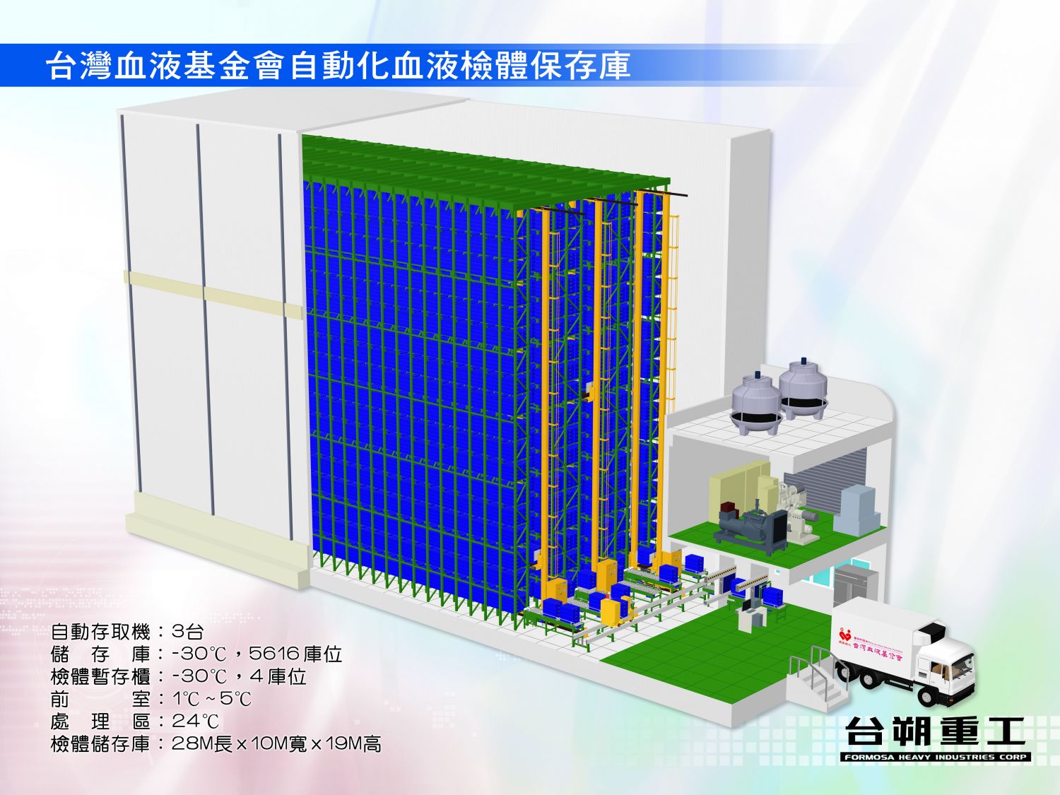 台灣血液基金會自動化血液檢體保存庫